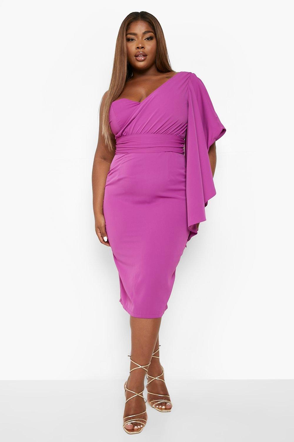 Ruffle sleeve shop dress plus size